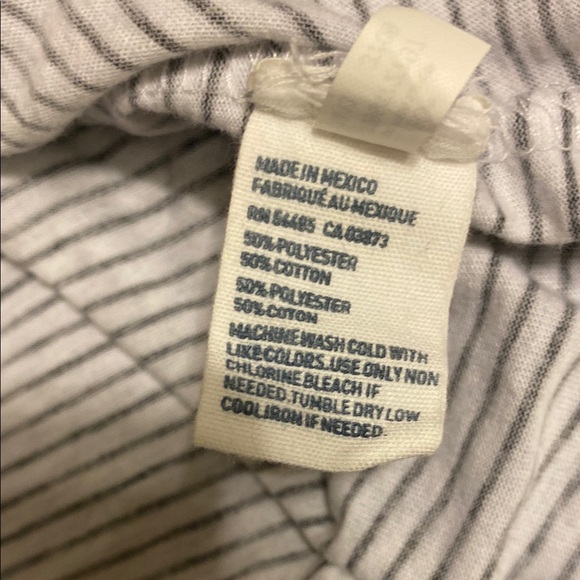 Black and White Striped Women's Top - Picture 6 of 7